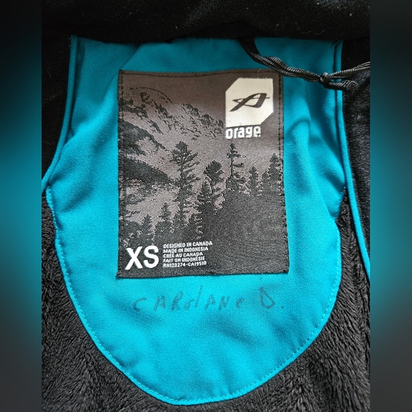 Orage snowboarding jacket size XS turquoise off white winter ski snow outdoor - Picture 7 of 10